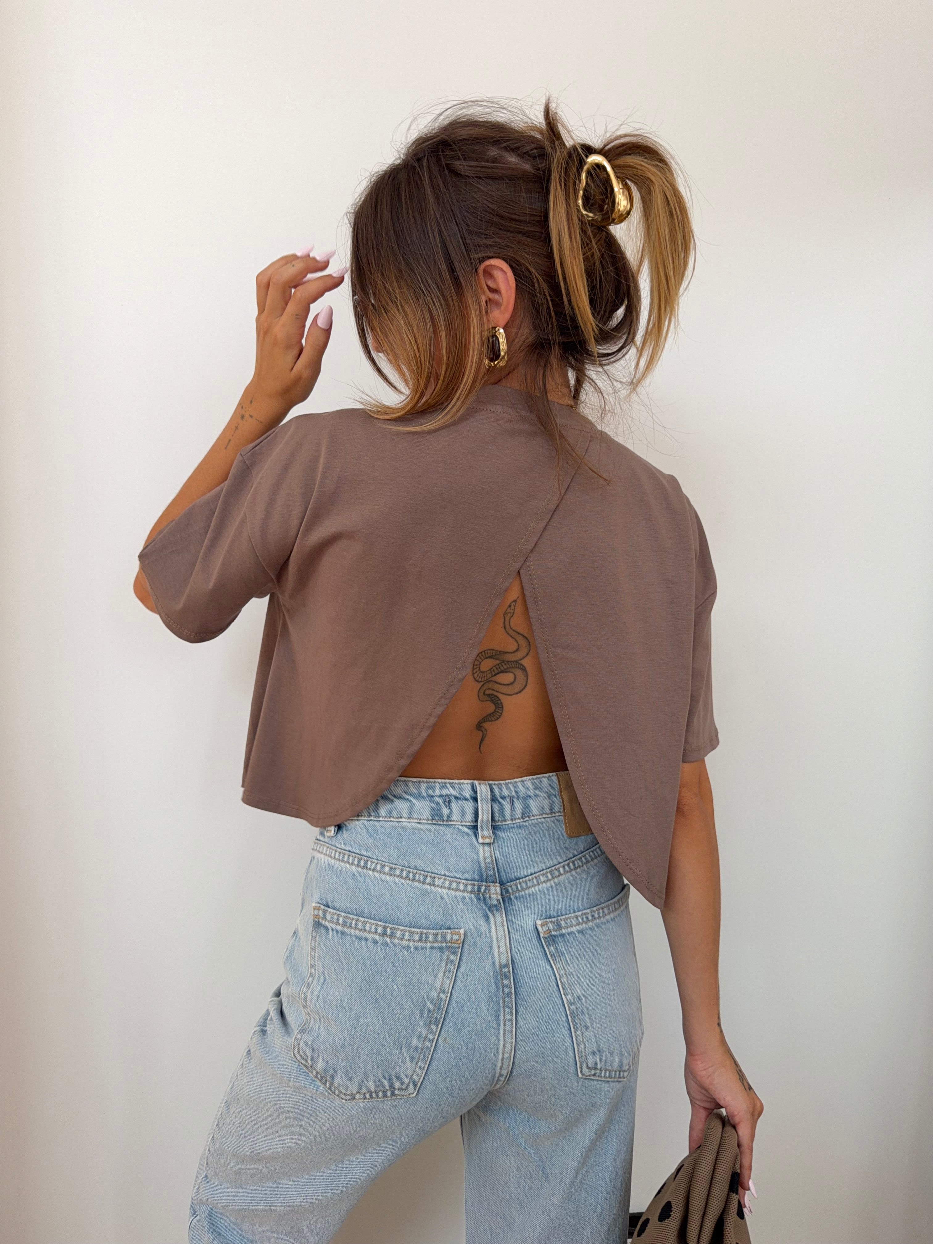 T-shirt Mia Lover's - café