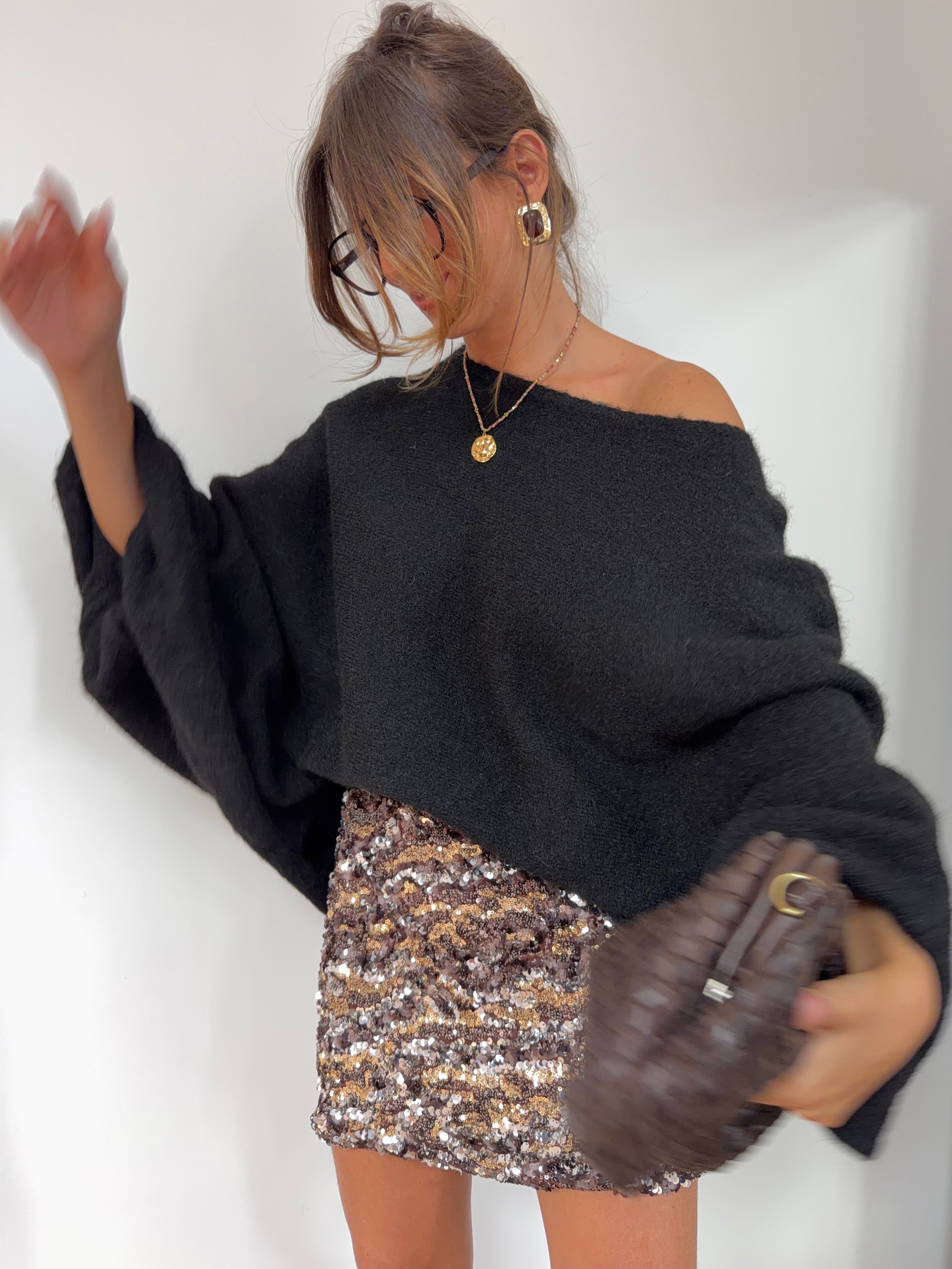 Pull oversize - noir