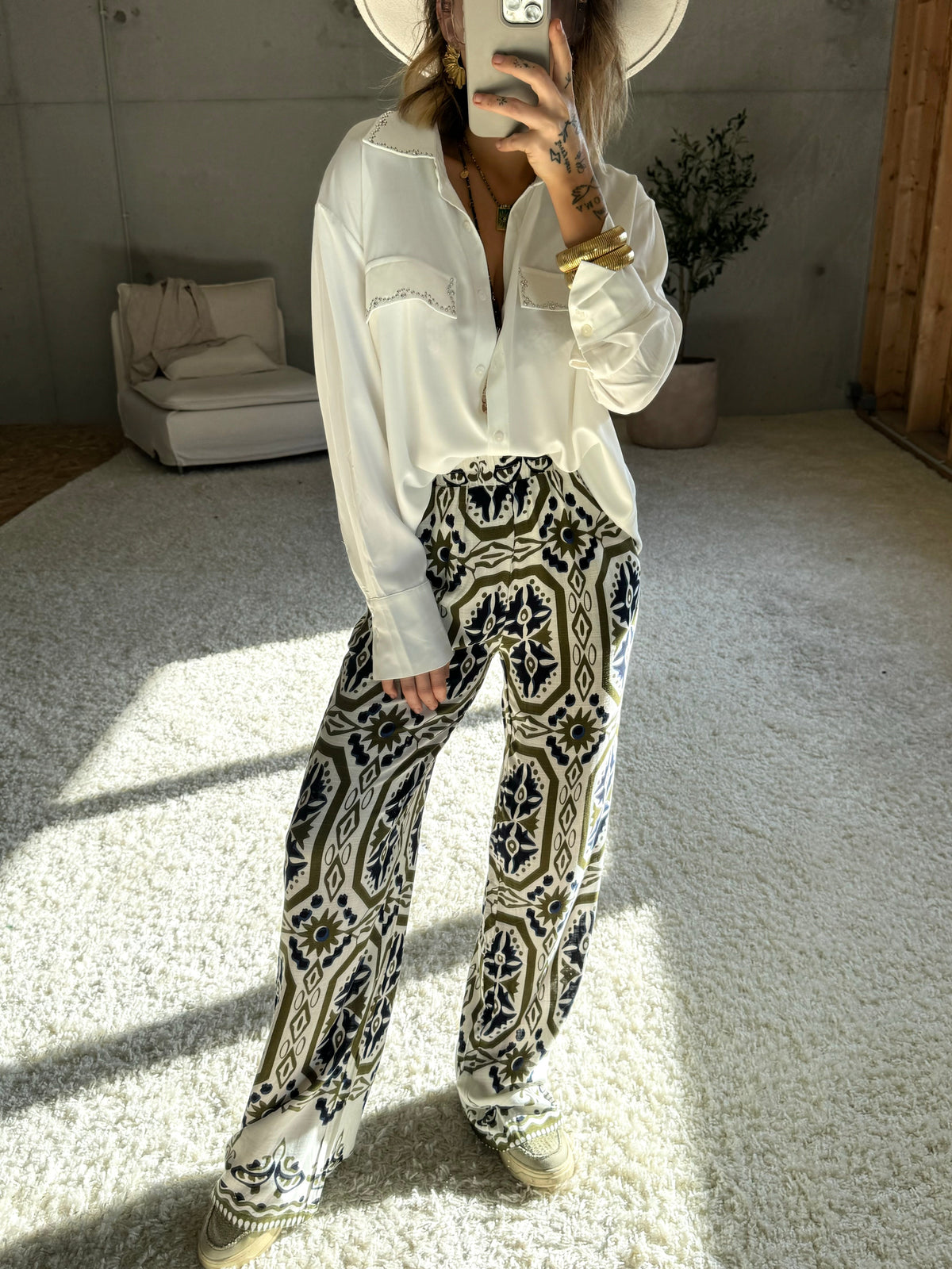 Pantalon à motifs - Eva