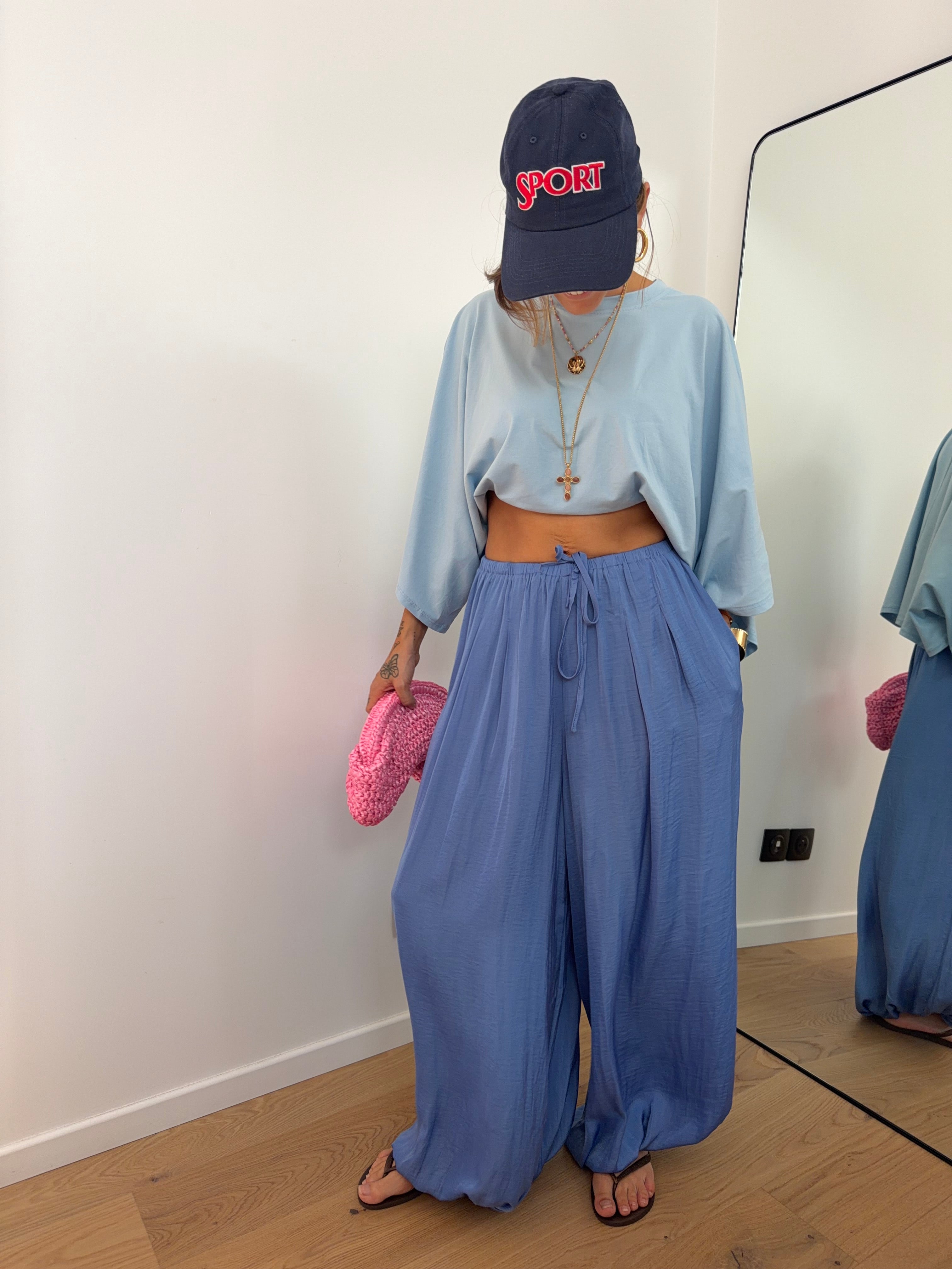 Pantalon ballon Liz - bleu