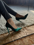 Escarpins vert sapins - Claudia