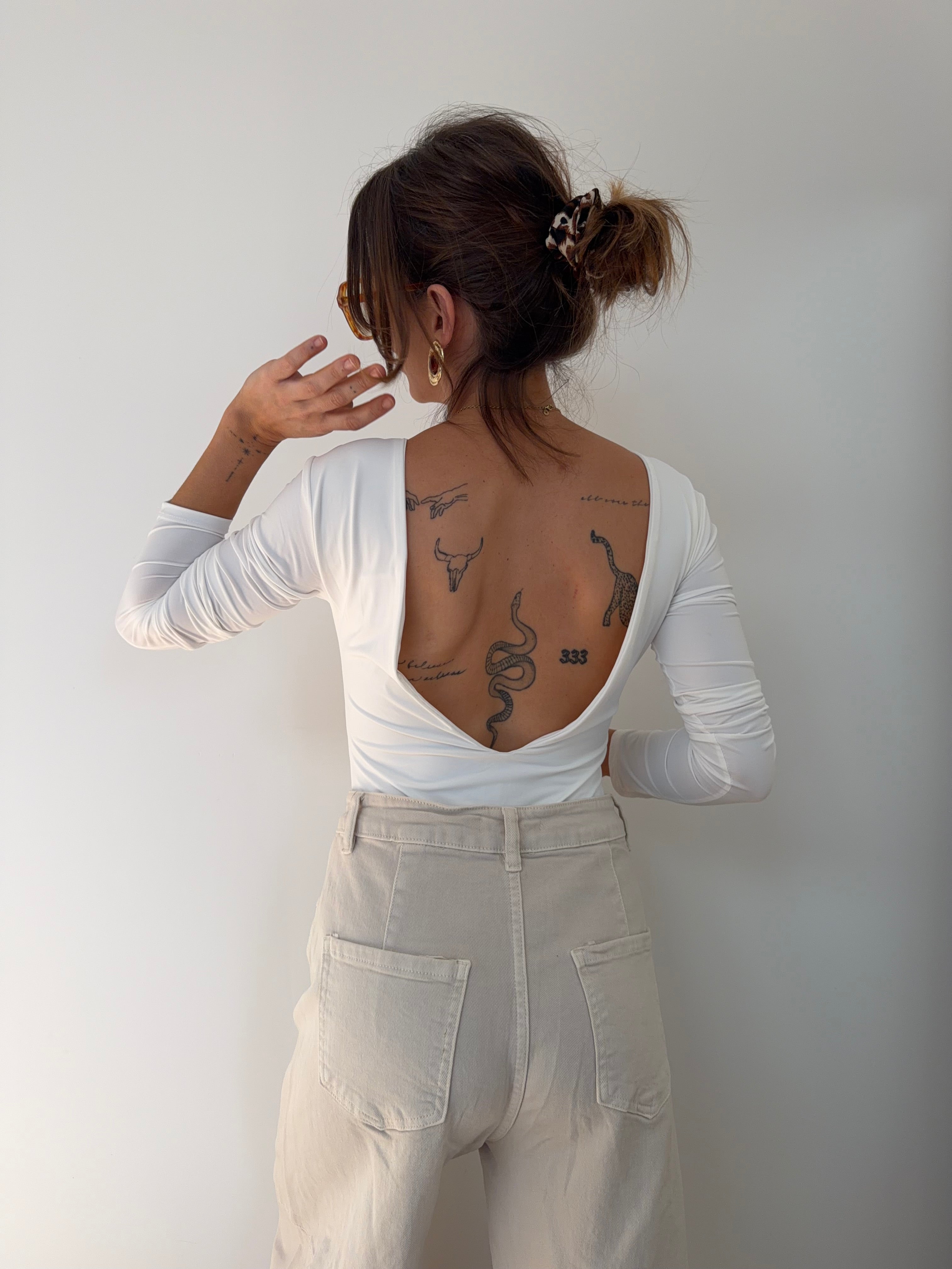 Body manches longues - blanc