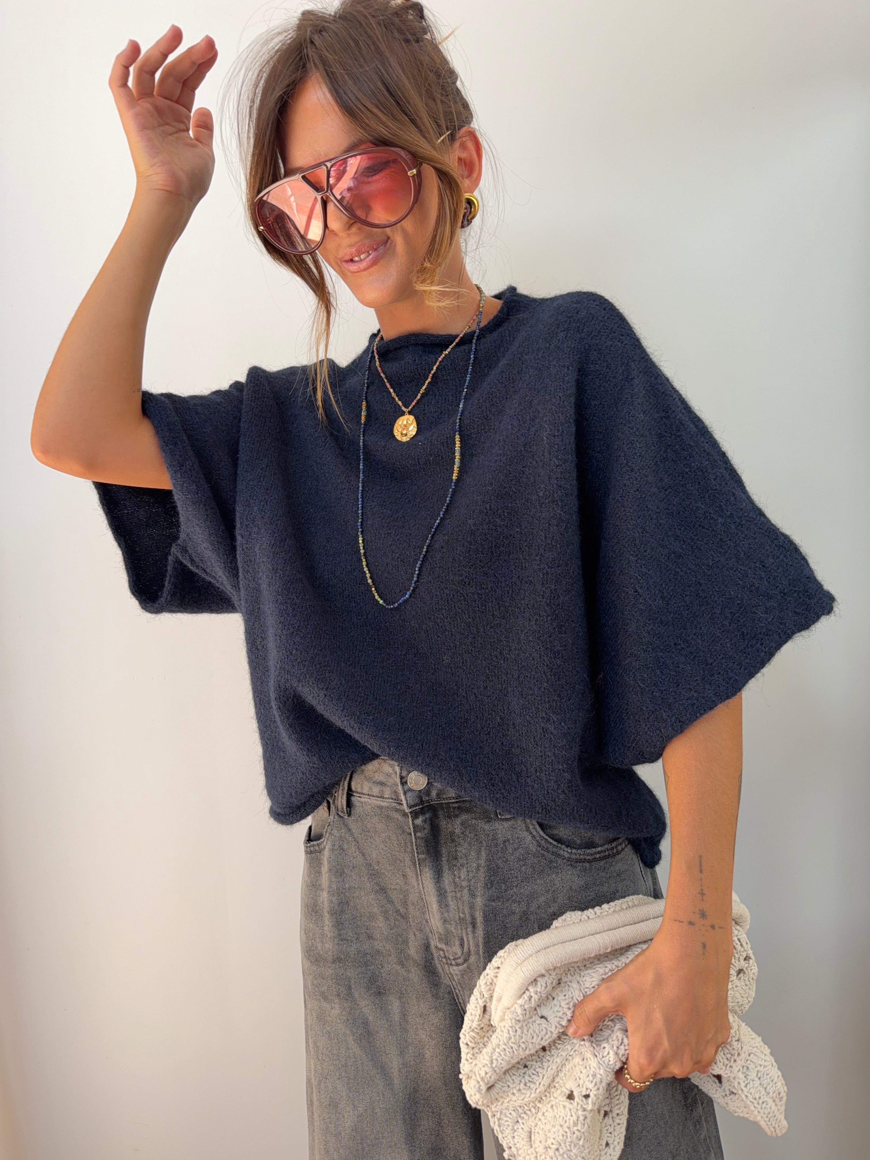 Pull Paris - bleu marine