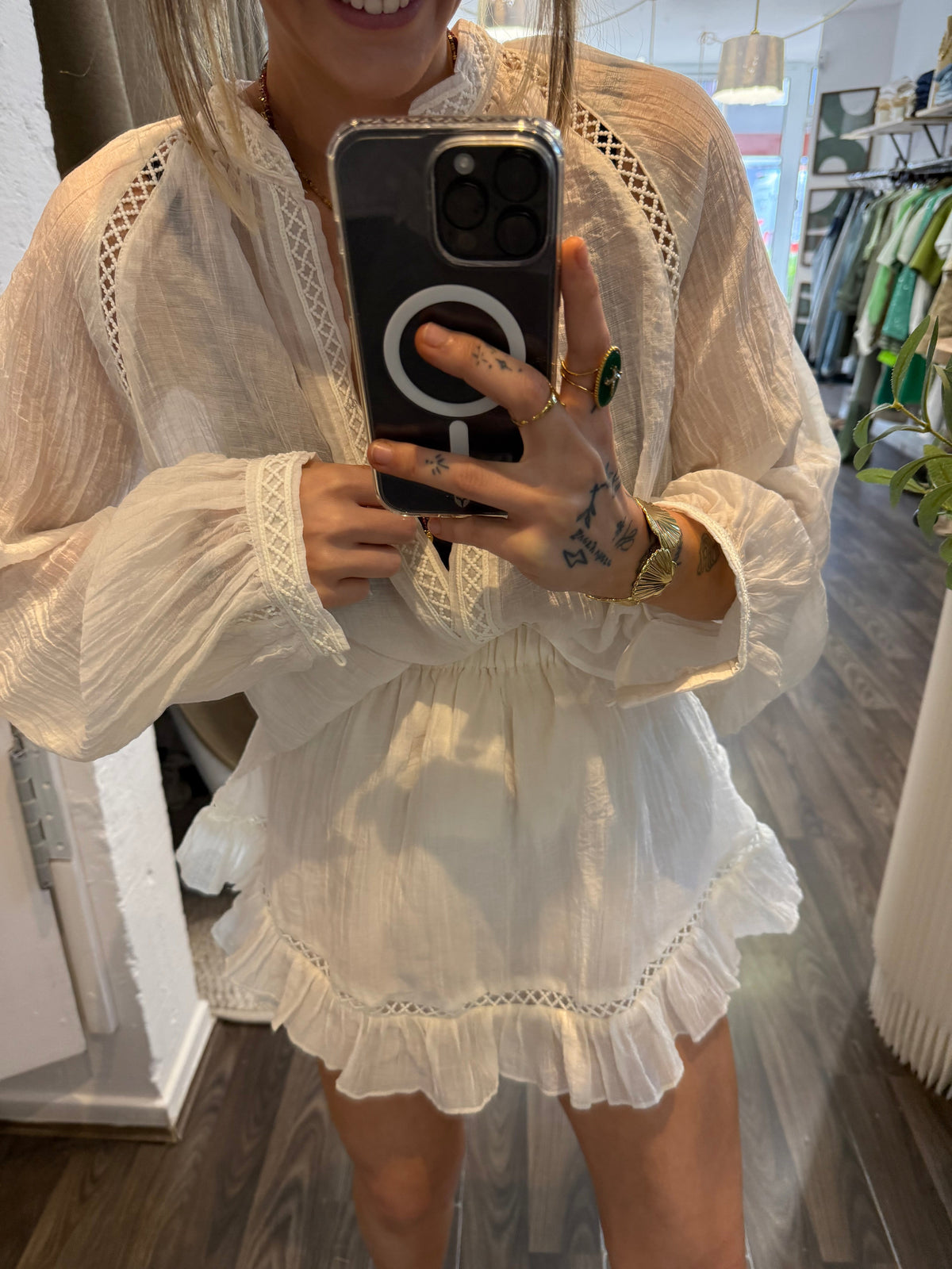Chemise brodé - écru