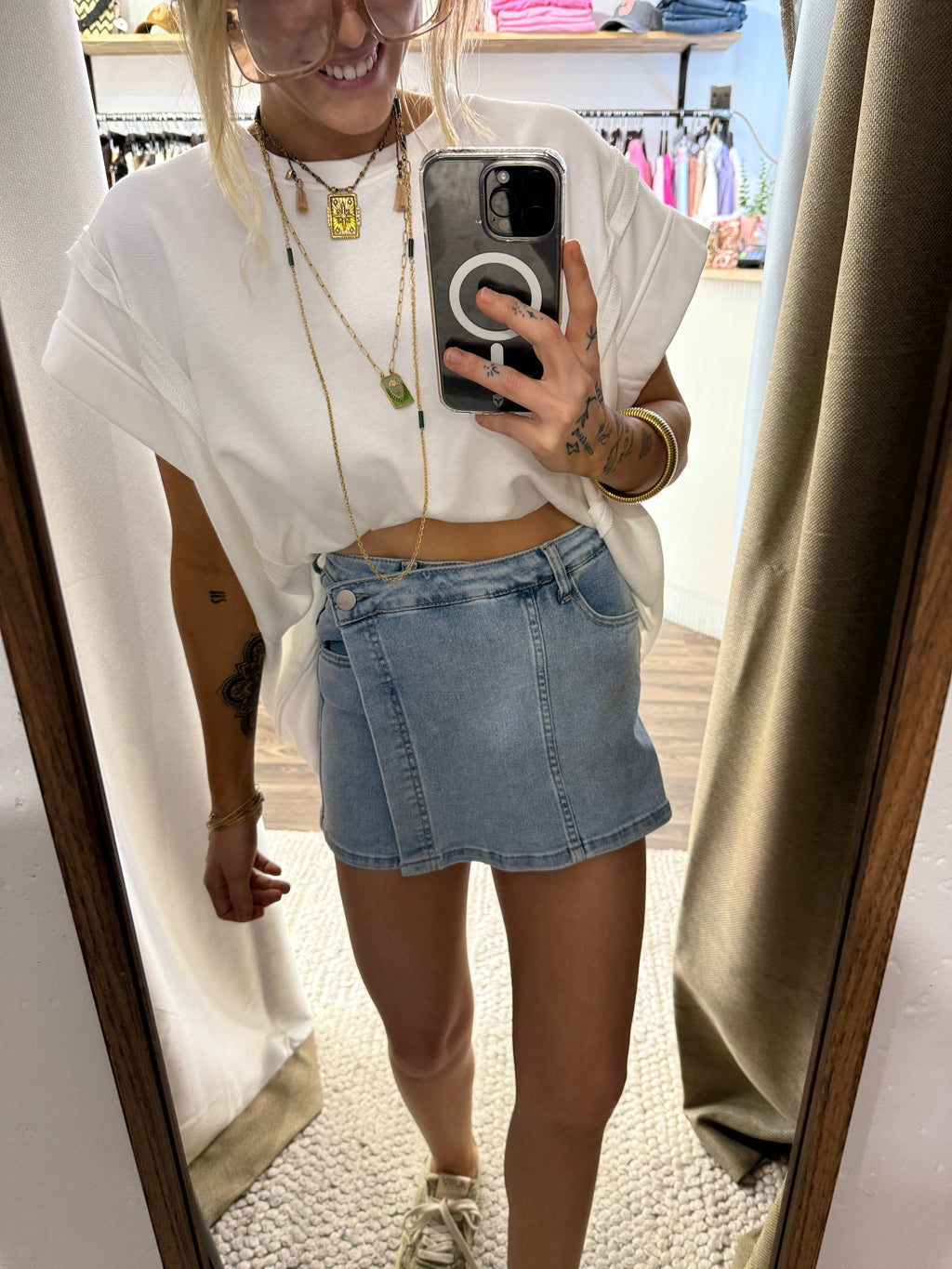 Jupe short - Demin