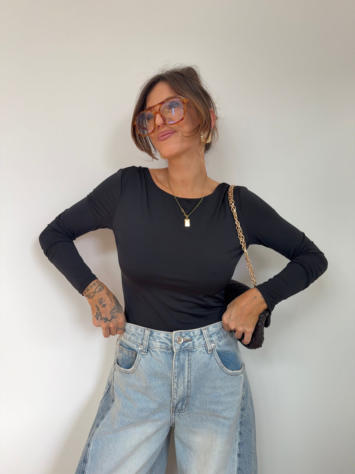 Body manches longues - noir