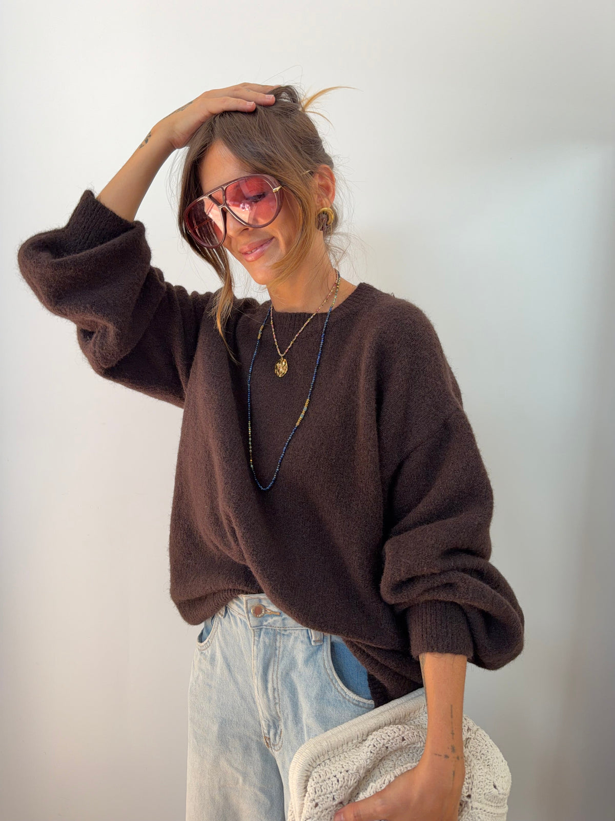 Pull Faro - chocolat