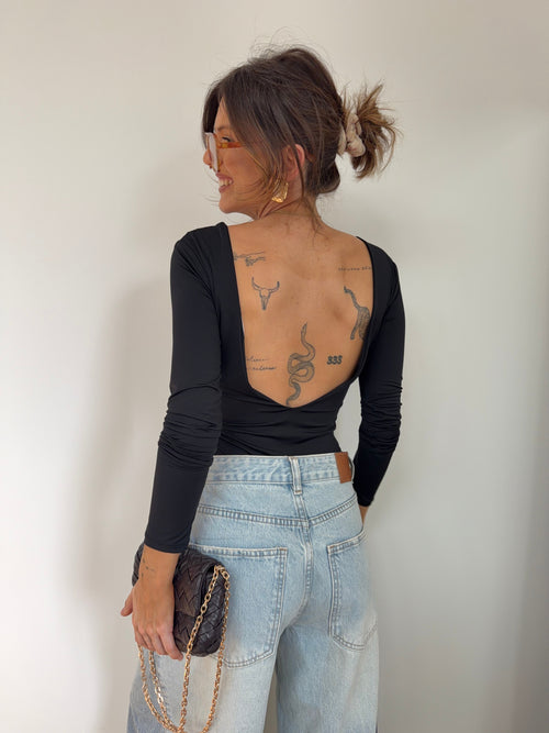 Body manches longues - noir