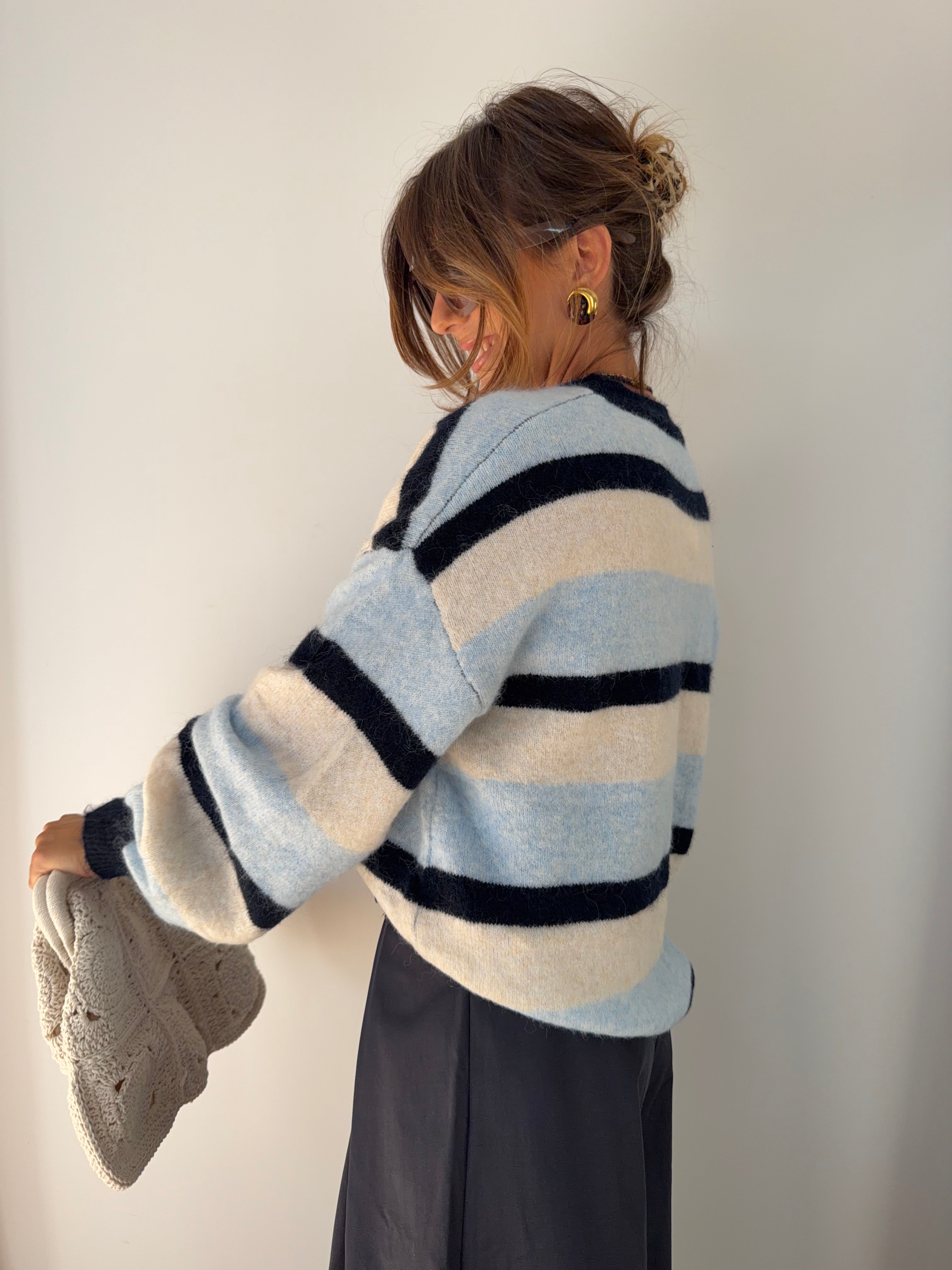 Pull Palma - rayé bleu