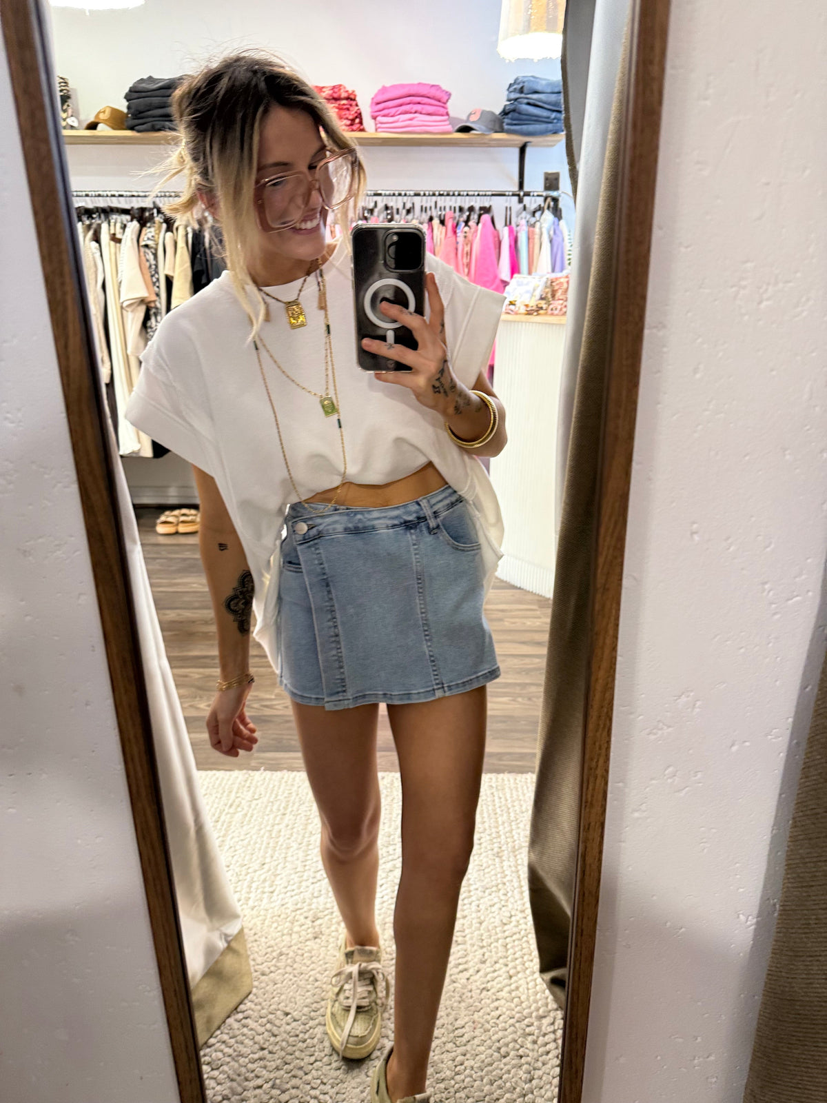 Jupe short - Demin