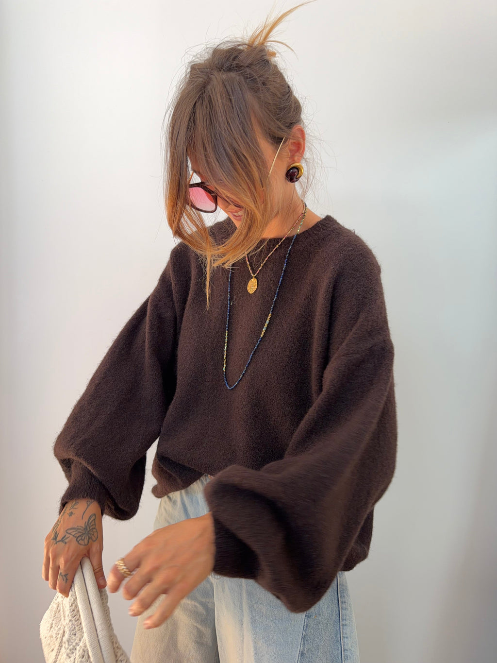 Pull Faro - chocolat