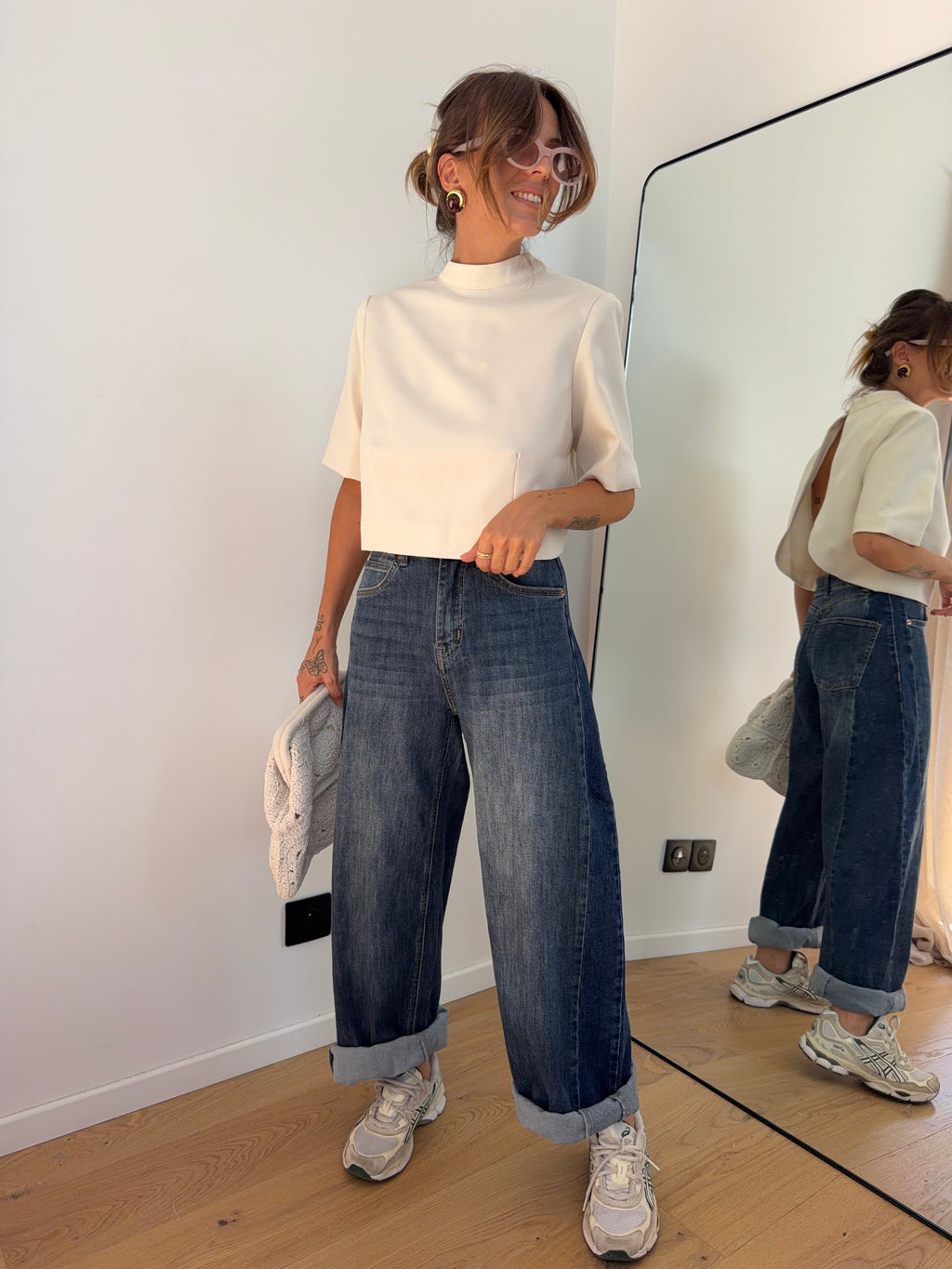Jeans ballon 2 bleu