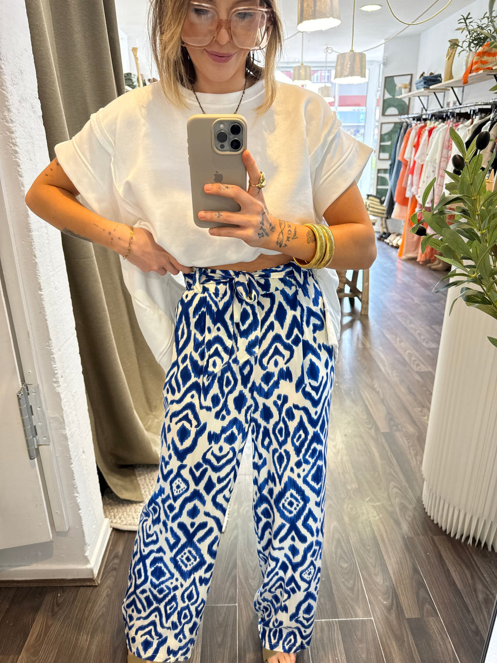 Pantalon fluide - blue