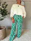 PANTALON FLUIDE - VERT