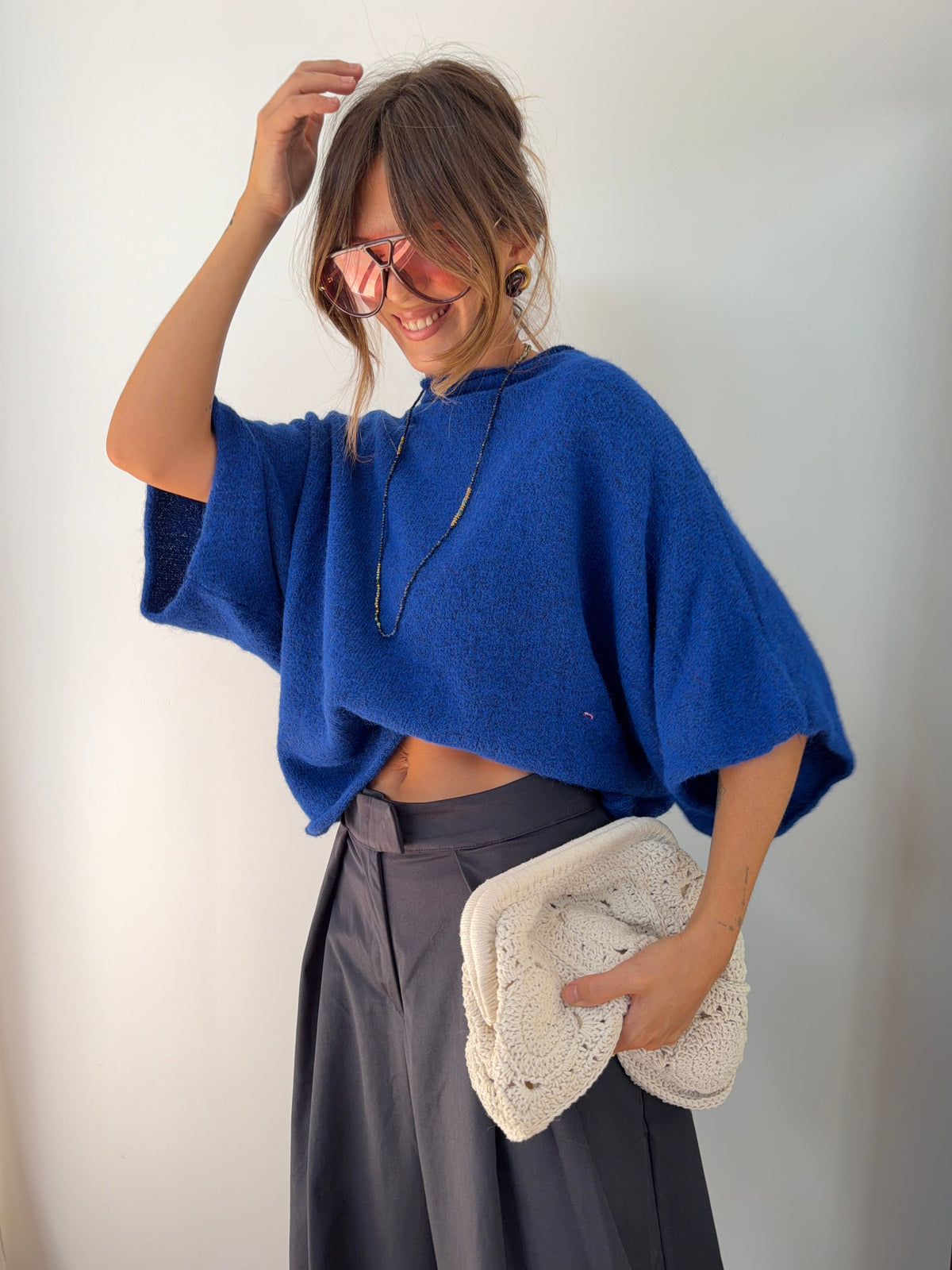 Pull Paris - bleu roi