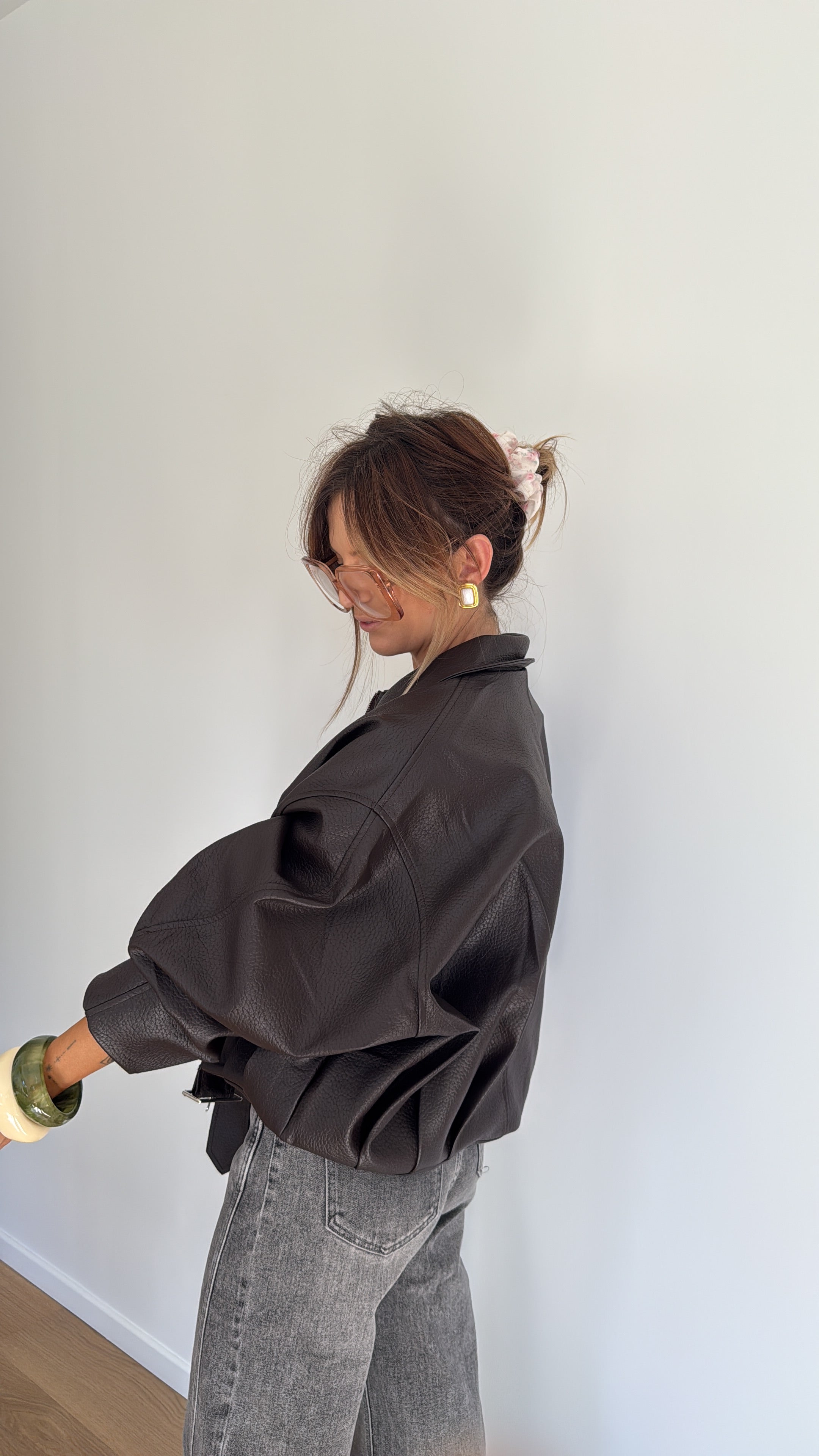 Veste bombers - chocolat