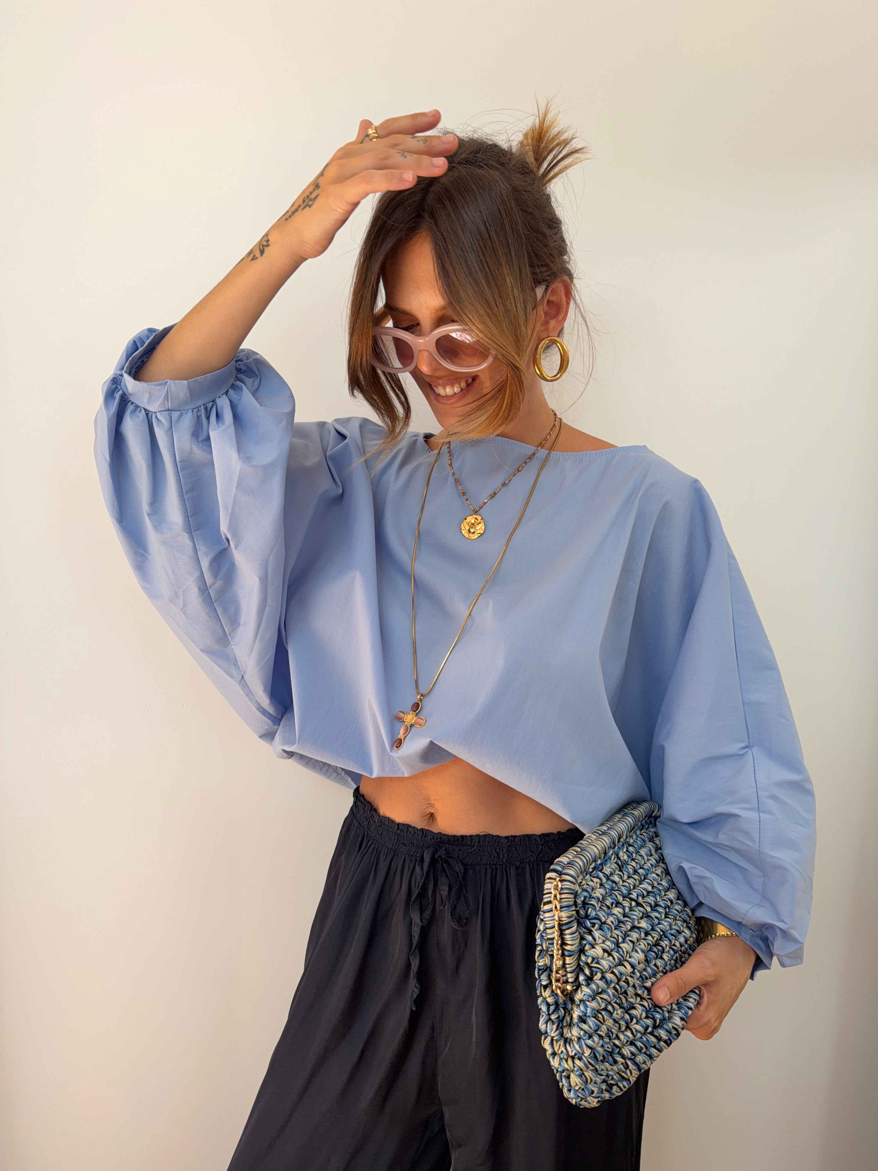 Blouse Elia - bleu clair