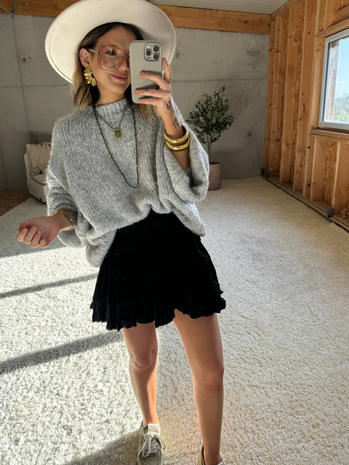 Jupe short - velours