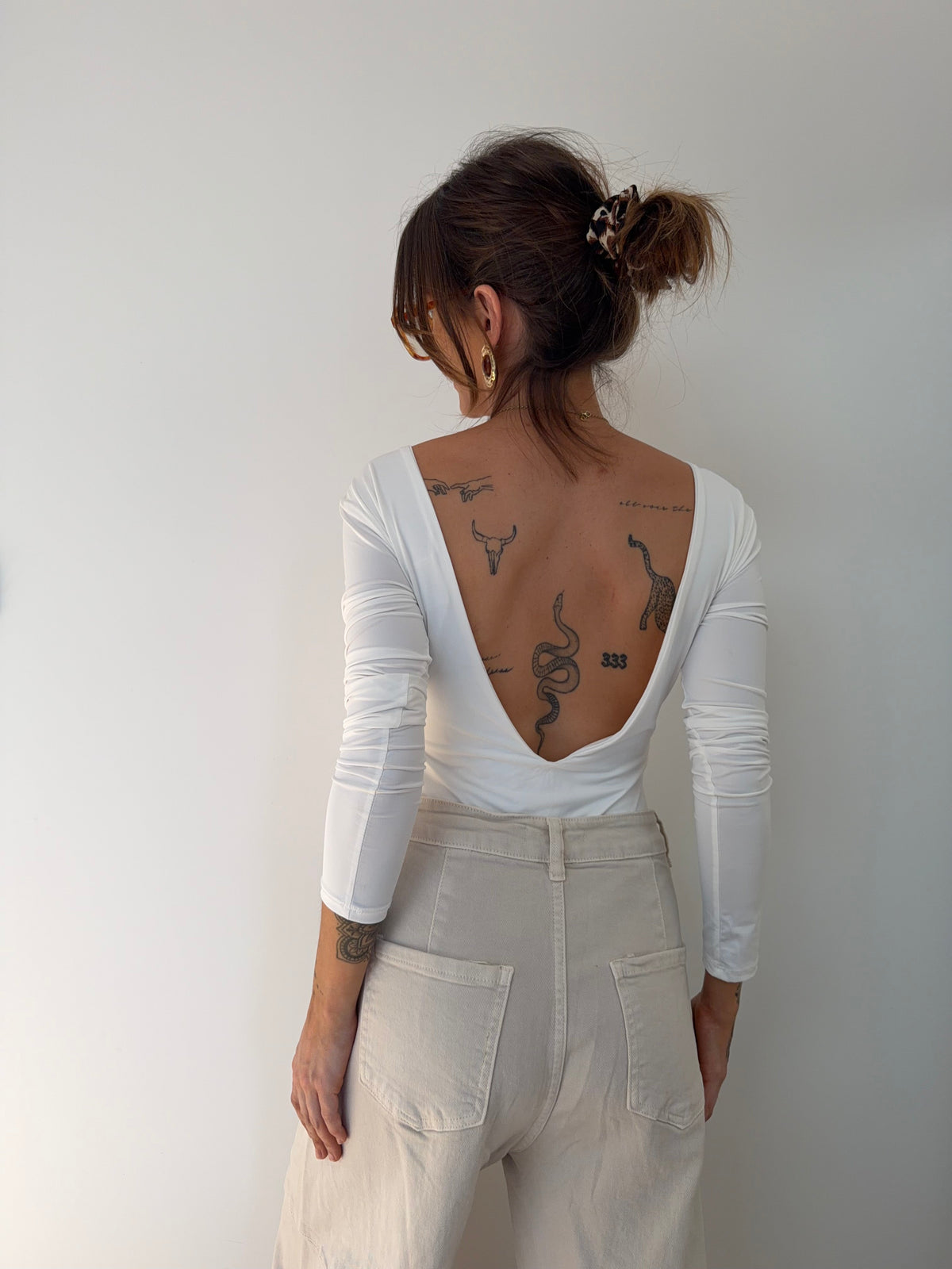 Body manches longues - blanc