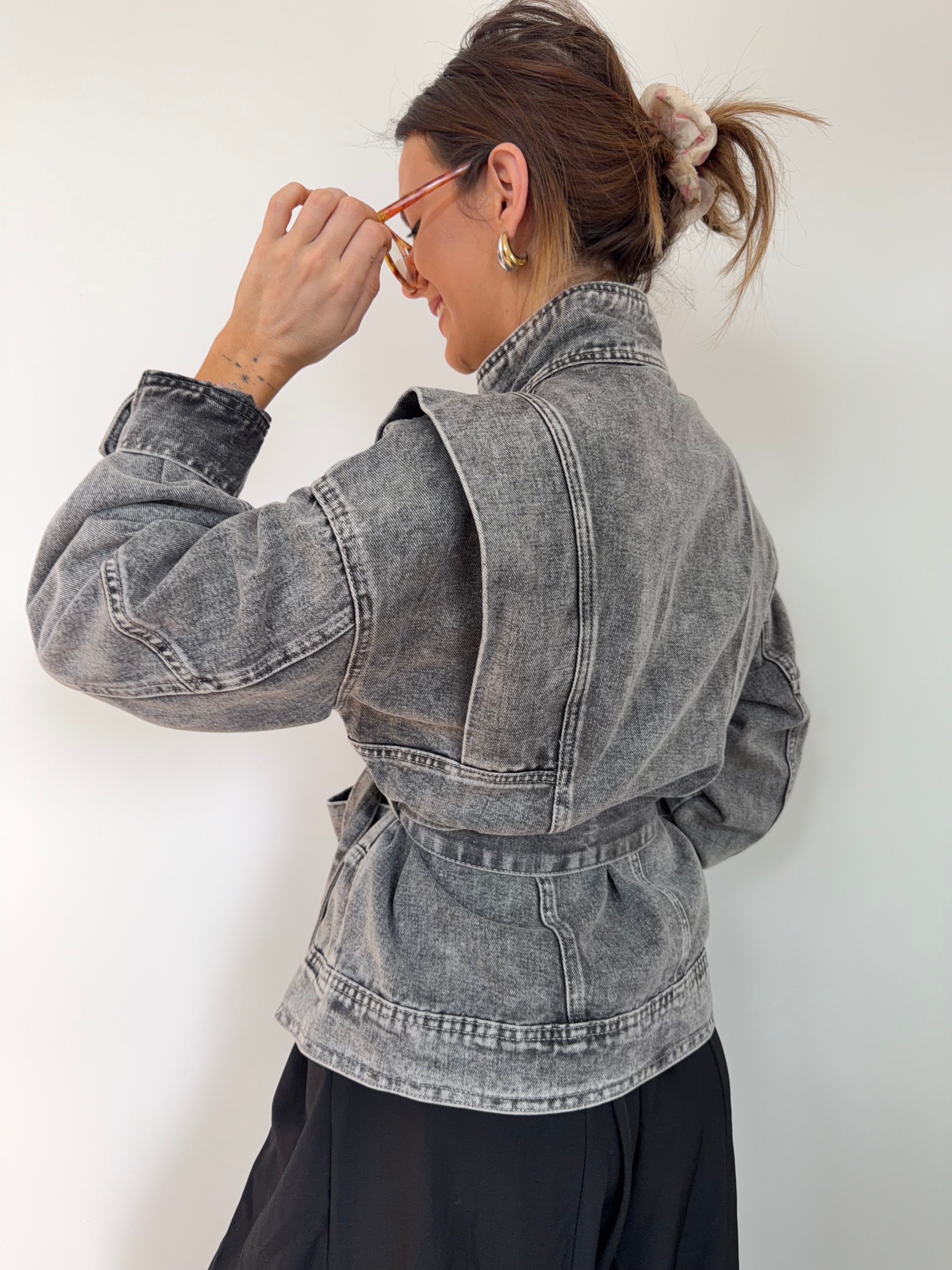 Veste à noeud - grise