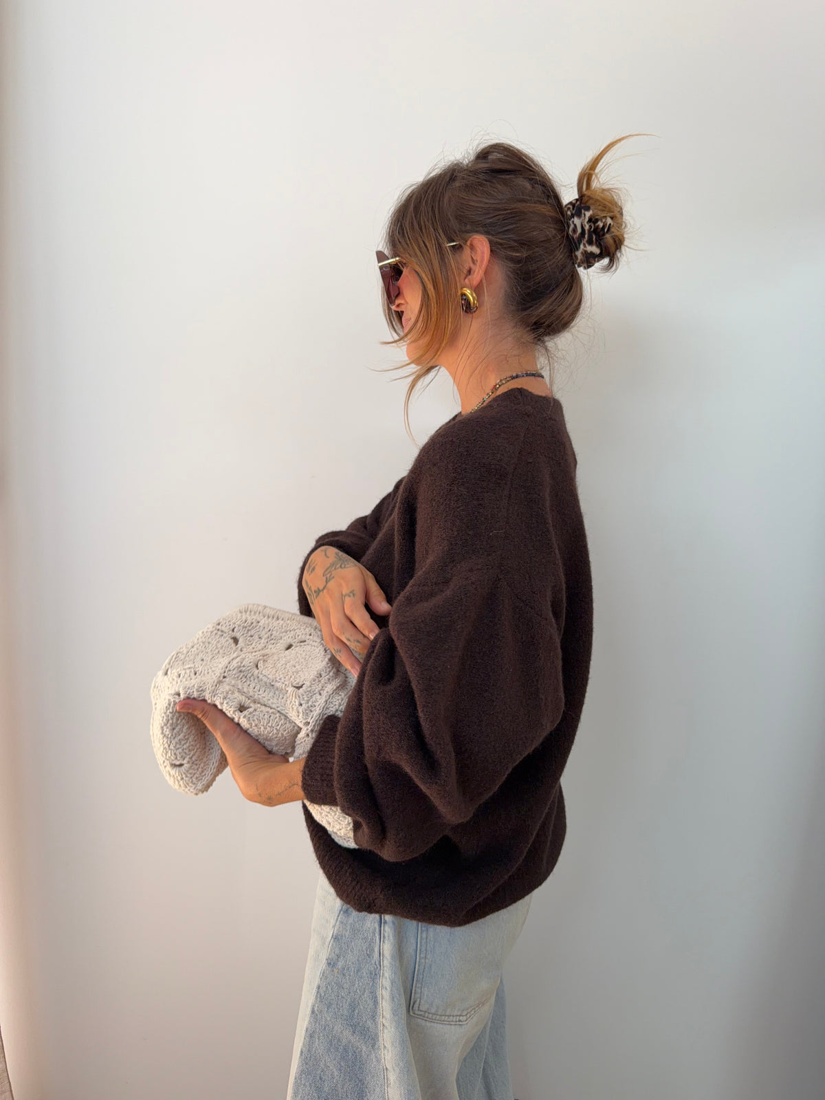 Pull Faro - chocolat