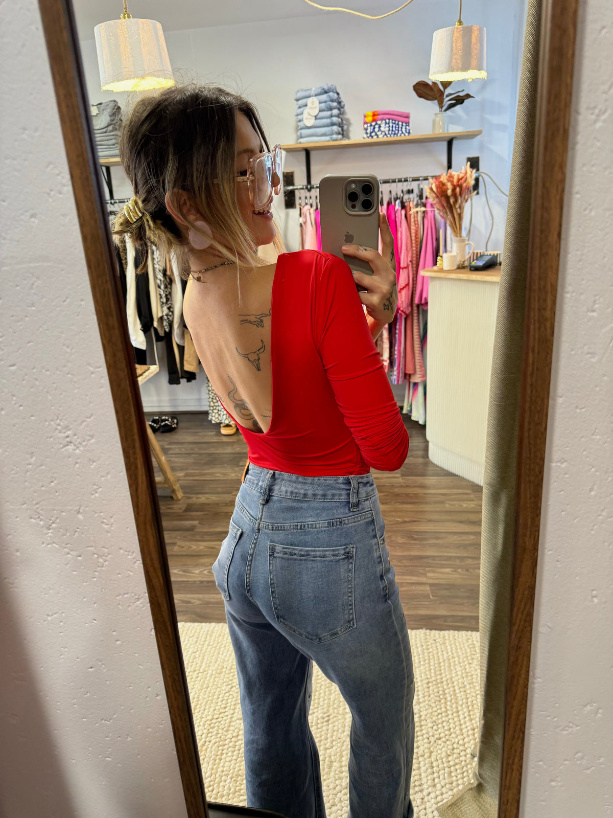 Body dos nu - rouge