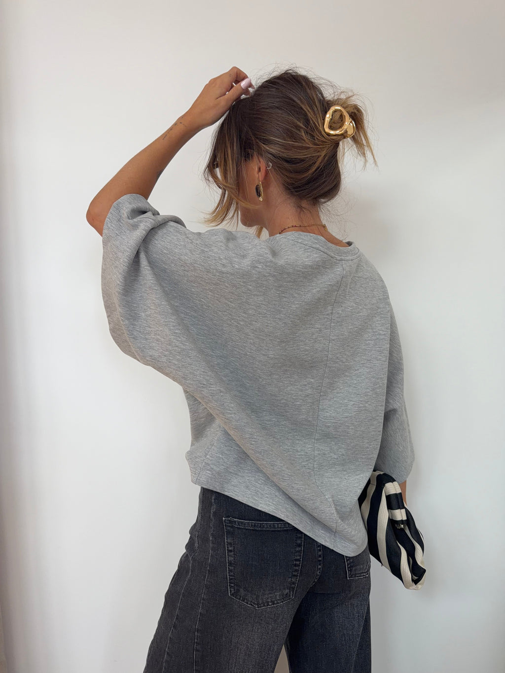 Sweat léger parfait  - gris
