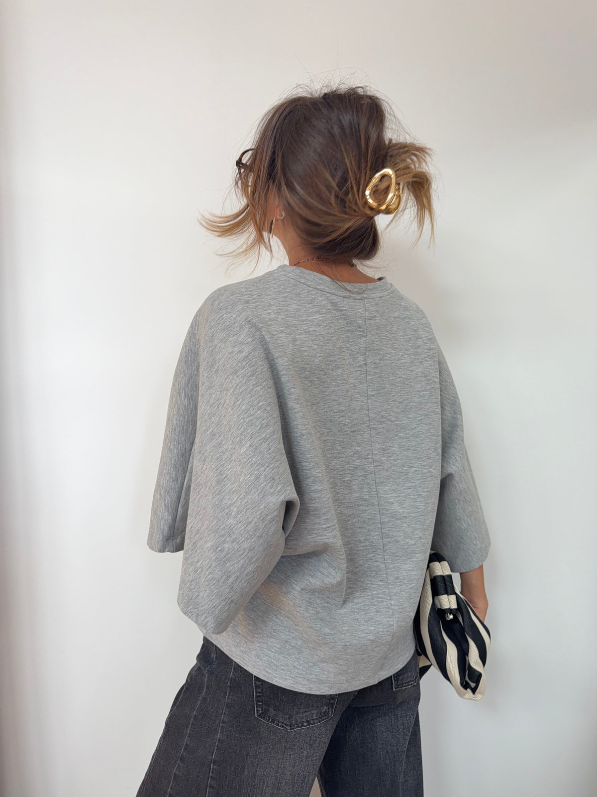 Sweat léger parfait  - gris